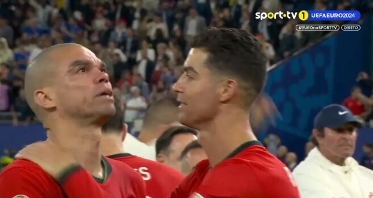 Pepe e Ronaldo (créditos: Sport TV)
