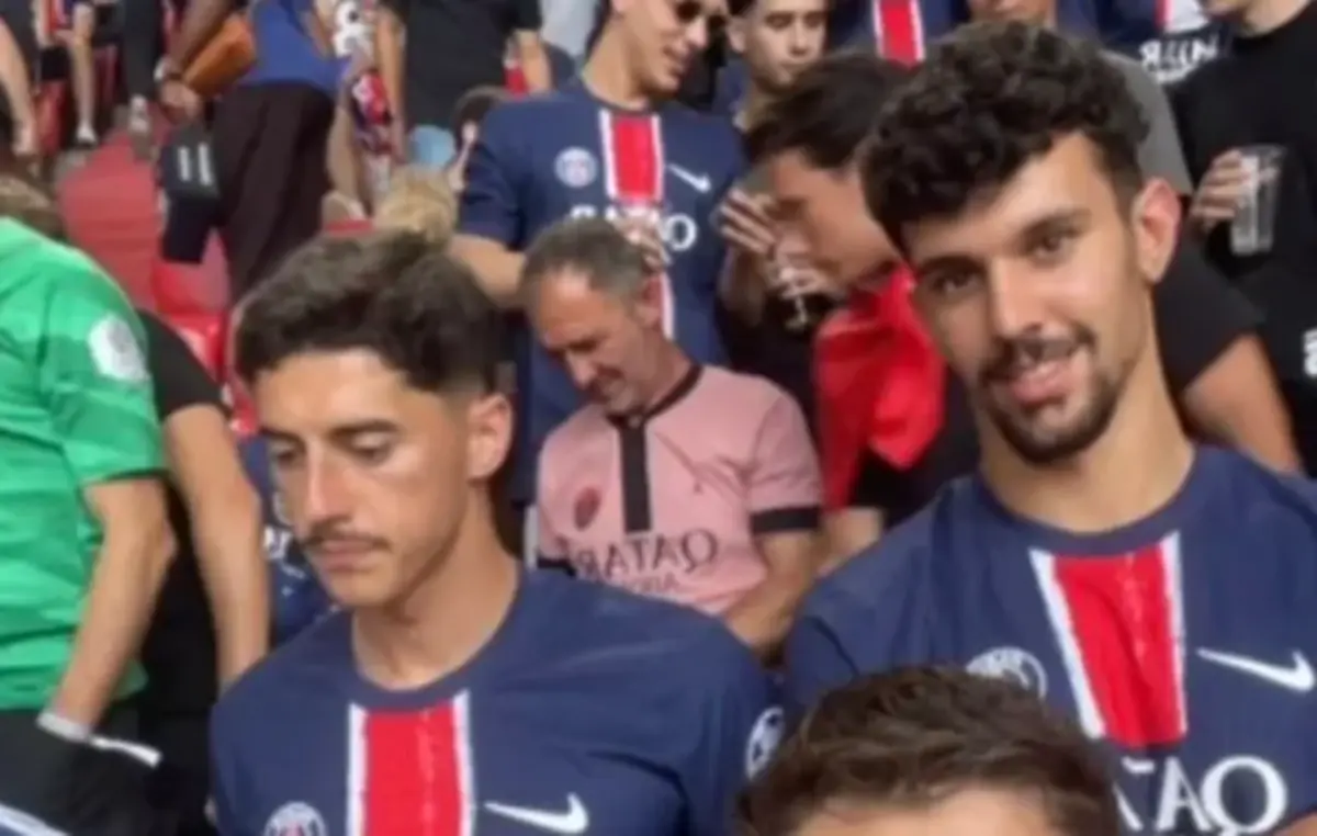 Imagem de contexto do artigo António Silva, Tomás Araújo e Tiago Gouveia equipados a rigor na final da Champions