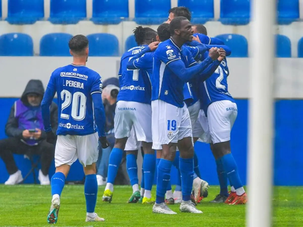 A festa do Feirense (Créditos: Liga Portugal)