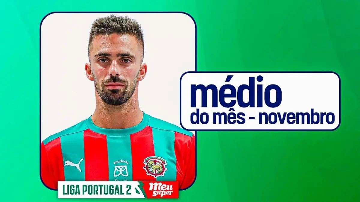 Imagem de contexto do artigo Carlos Daniel destacou-se no Marítimo e é o Médio do Mês da II Liga