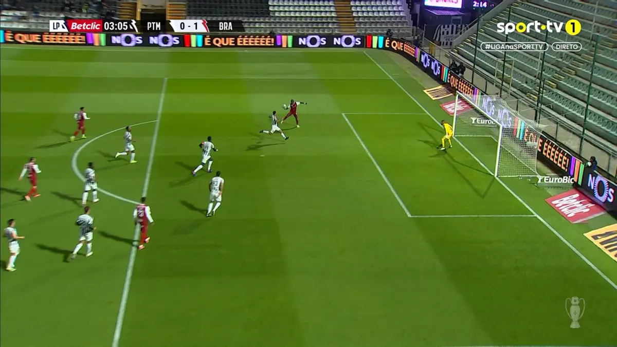 Imagem de contexto do artigo Portimonense-Braga: golo madrugador de Bruma abre o marcador. Veja o lance