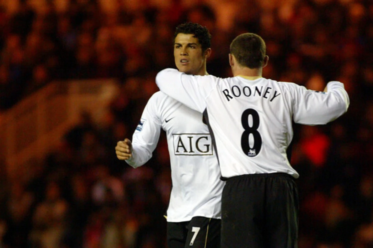 Cristiano Ronaldo e Rooney, em 2006 (créditos: LUIS MANUEL NEVES)
