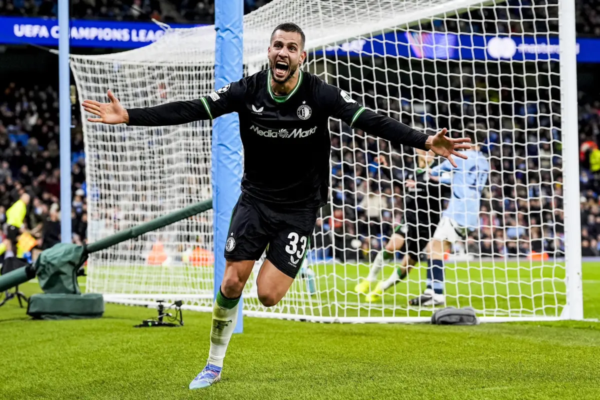Imagem de contexto do artigo Recuperação incrível do Feyenoord em casa do Manchester City. Veja o resumo