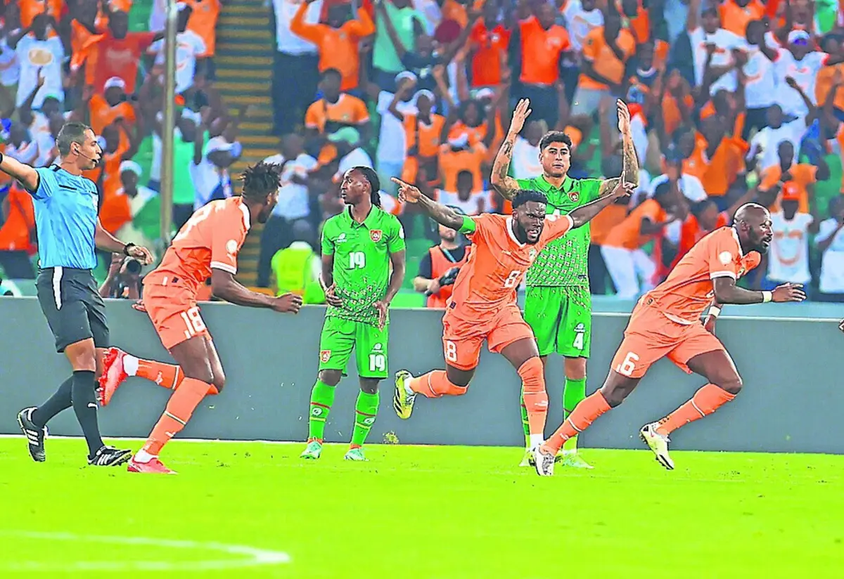 Costa do Marfim venceu na abertura da CAN (Créditos: TotalEnergies Africa Cup of Nations)