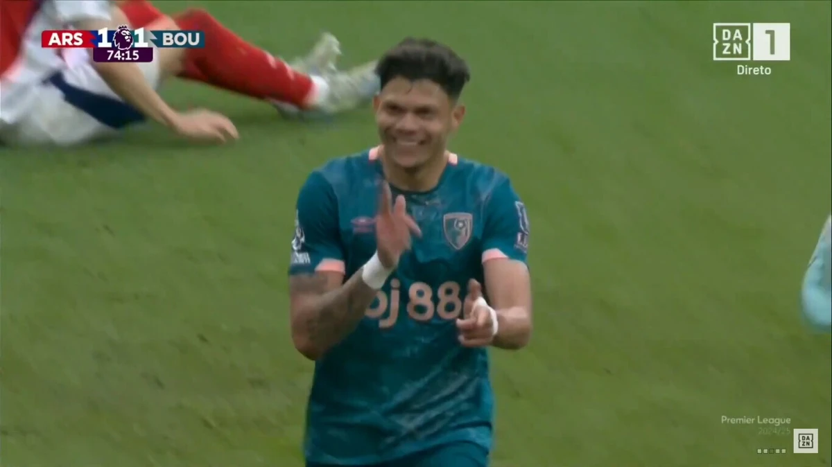 Imagem de contexto do artigo Evanilson marca golo da vitória do Bournemouth sobre o Arsenal: ora veja