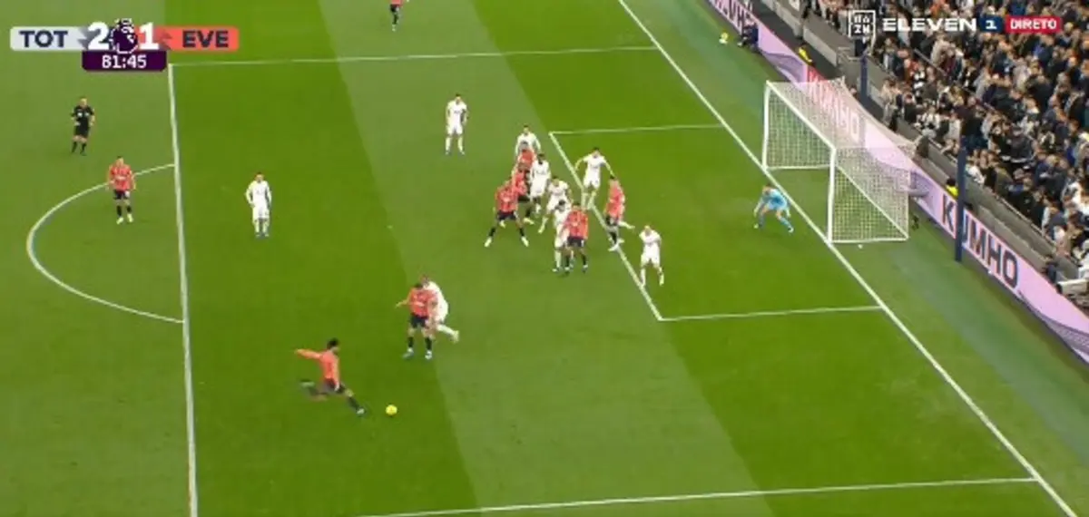 Golo de André Gomes (créditos: DAZN)