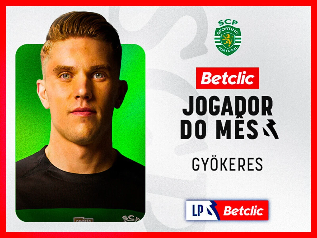 Imagem de contexto do artigo Gyökeres arrecada Prémio de Jogador do Mês da Liga