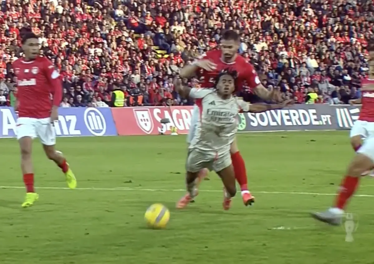 Imagem de contexto do artigo Santa Clara-Benfica: águias ficaram a pedir penálti em lances com Rafa e Barreiro. Veja