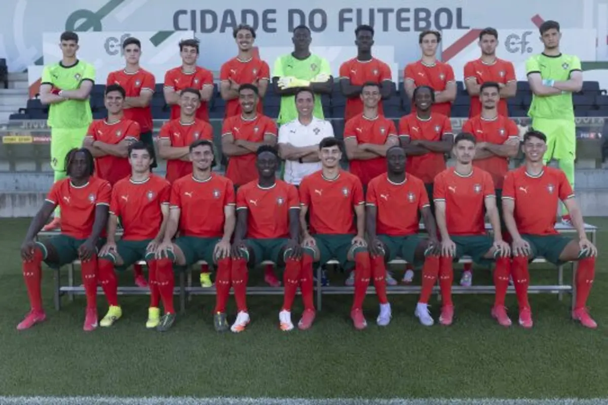 A seleção portuguesa de sub-21 (Créditos: FPF)