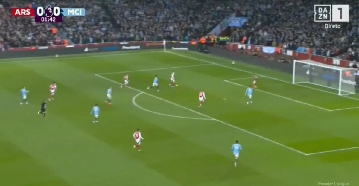 Imagem de contexto do artigo Dois minutos e Odegaard abre o marcador do Arsenal-City: veja o golo
