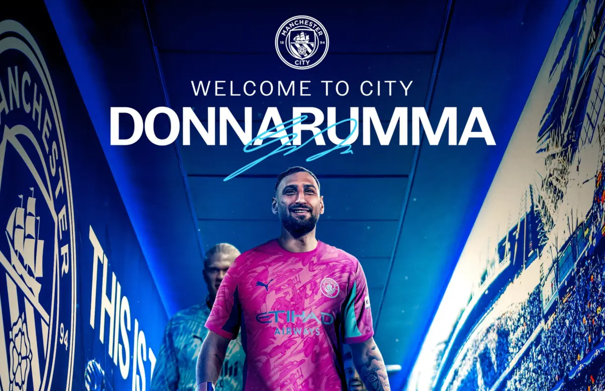 Imagem de contexto do artigo Oficial: Manchester City despede-se de Ederson e anuncia Donnarumma