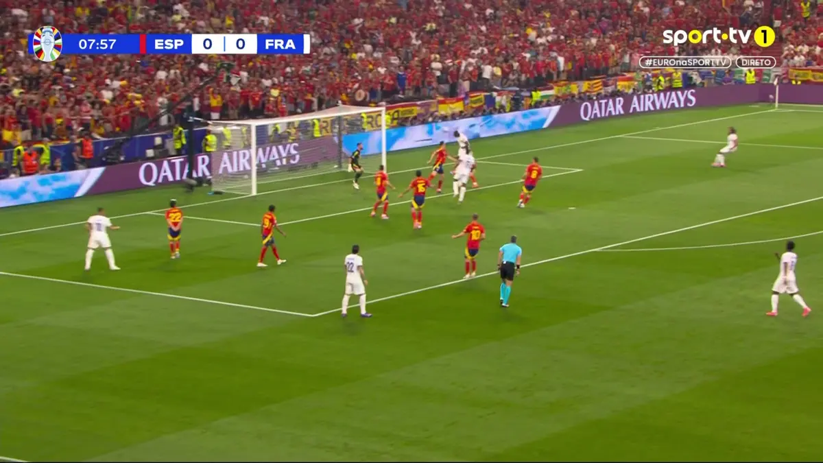 Imagem de contexto do artigo Espanha-França: Mbappé serve Kolo Muani para o primeiro golo na semifinal do Euro'2024. Ora veja
