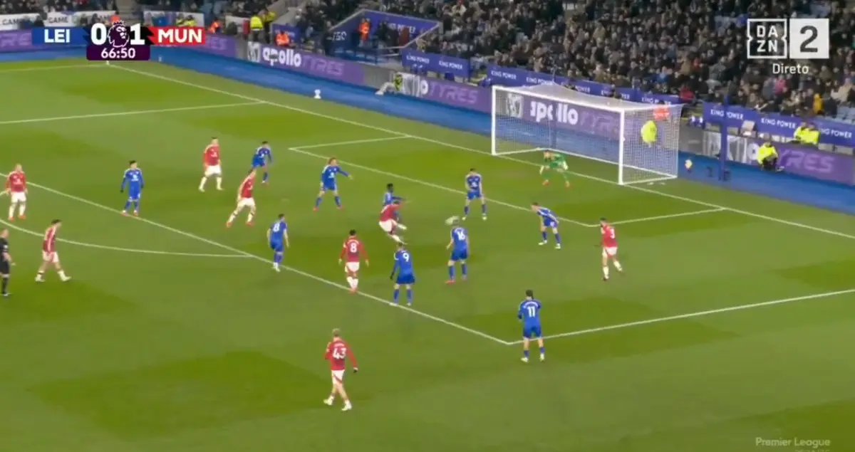 Imagem de contexto do artigo Nova assistência de Bruno Fernandes e Garnacho amplia vantagem em Leicester