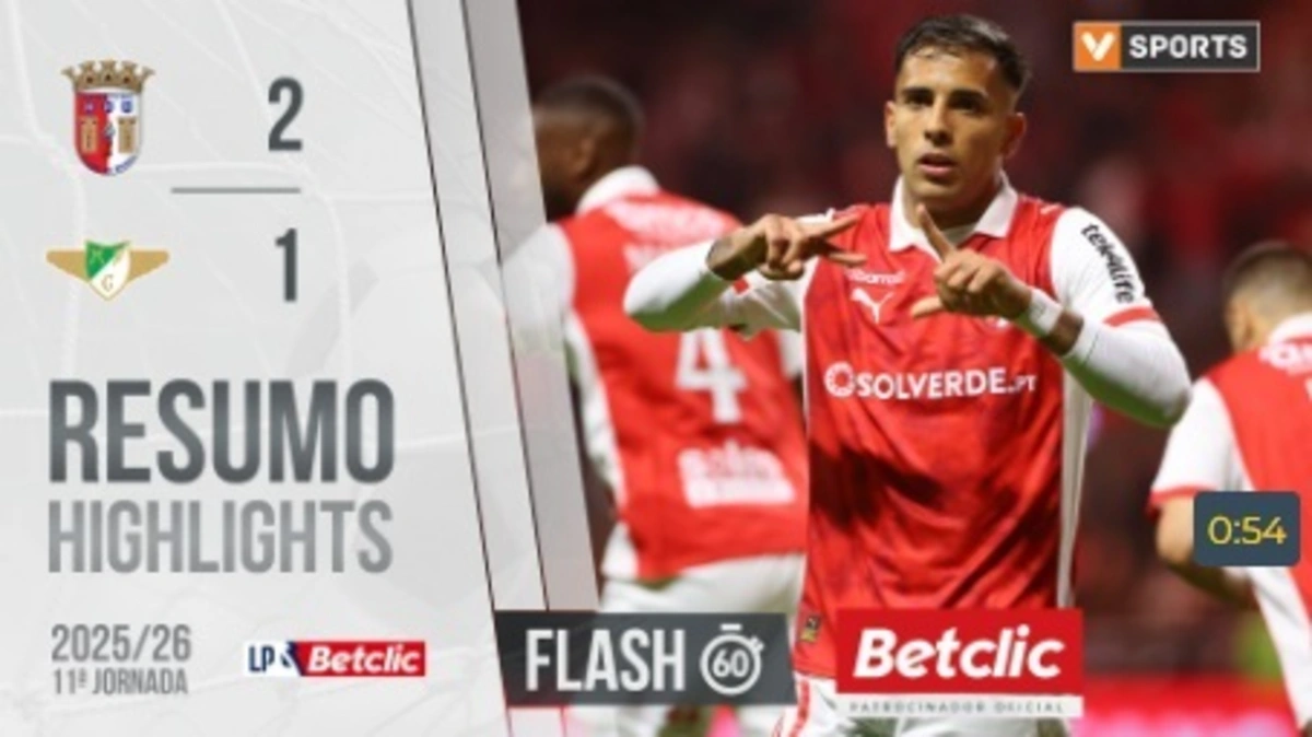 Imagem de contexto do artigo Os golos do triunfo do Braga sobre o Moreirense neste curto resumo