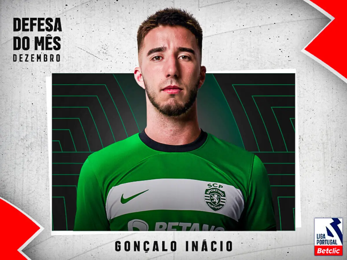 Imagem de contexto do artigo Gonçalo Inácio arrecada prémio de Defesa do Mês da I Liga