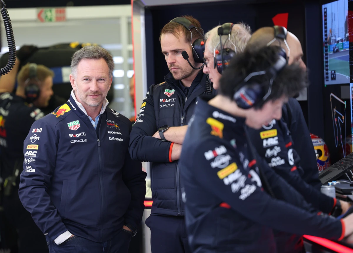 Christian Horner, à esquerda (créditos: EPA)