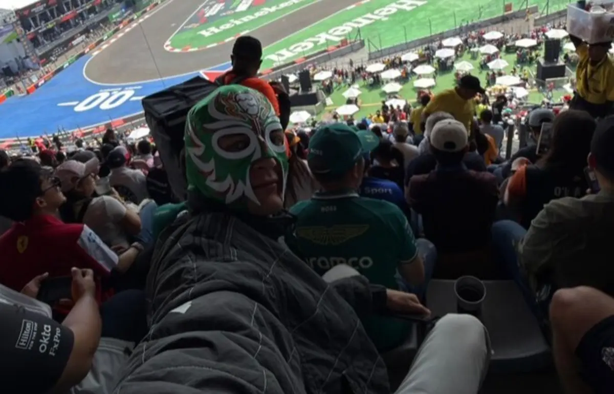 Imagem de contexto do artigo Vídeo: George Russell viu treinos livres da Fórmula 1... mascarado