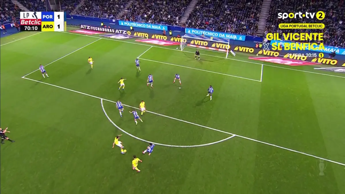 Imagem de contexto do artigo O golo de Djouahra que havia empatado o FC Porto-Arouca