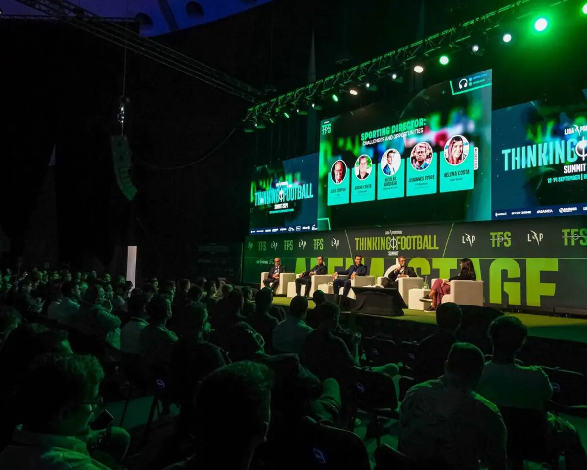 Conferência com Luís Campos, Burdisso, Bruno Costa e Sports (créditos: Thinking Football)