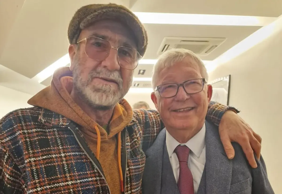 Eric Cantona e Sir Alex Ferguson