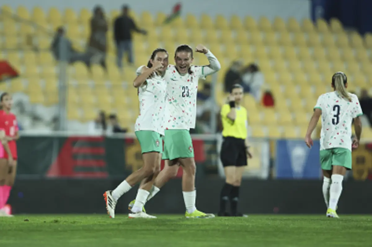 Imagem de contexto do artigo Futebol feminino: Portugal goleia a Coreia do Sul. Veja os golos