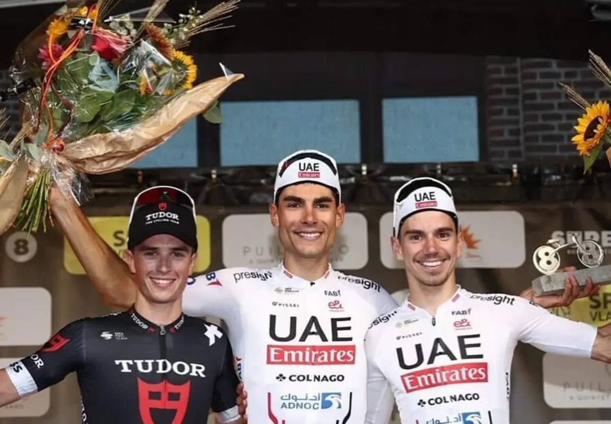 Rui Oliveira, à direita (créditos: UAE Emirates)