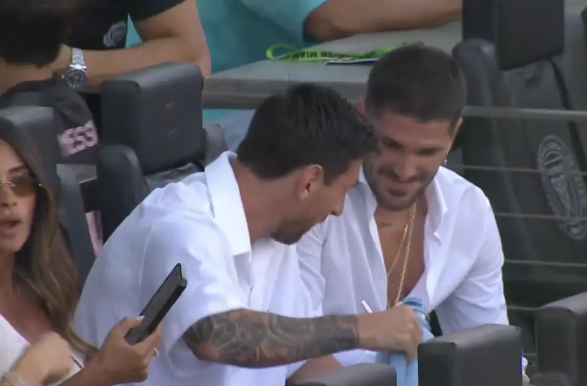 Imagem de contexto do artigo Messi e De Paul assistiram juntos ao empate do Inter Miami com o Cincinnati. Ora veja