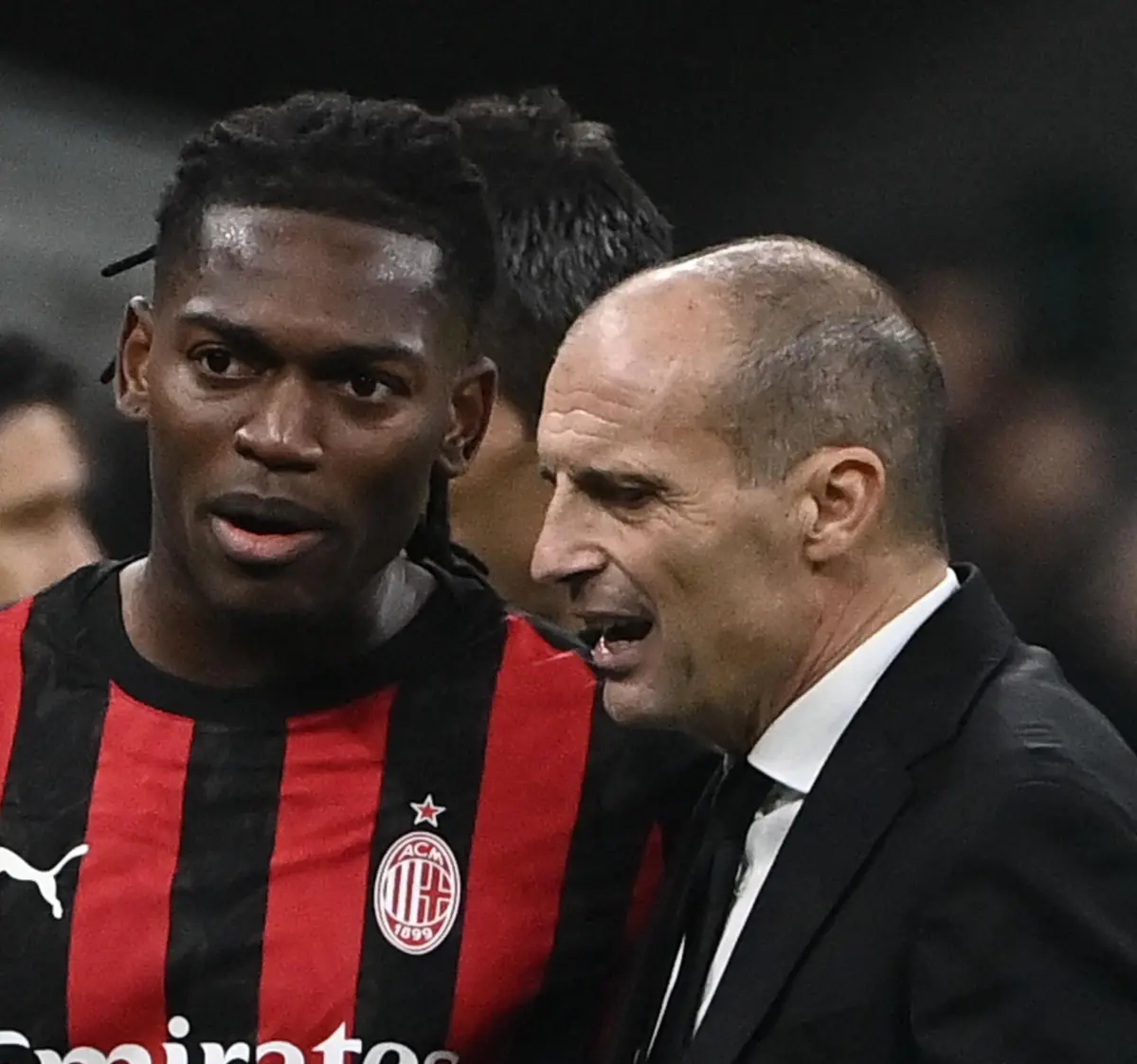 Rafael Leão e Allegri