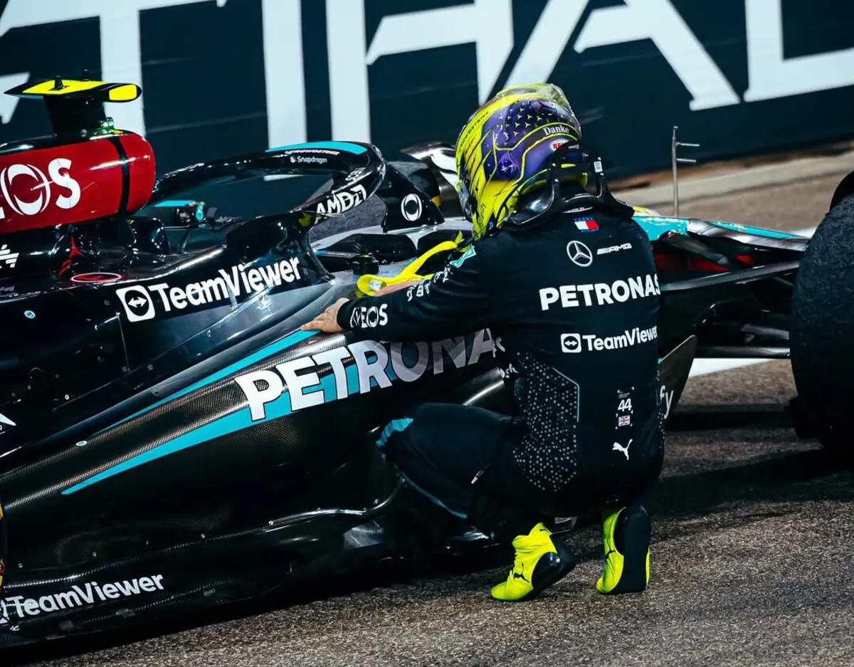 Lewis Hamilton despede-se da Mercedes (créditos: Instagram)