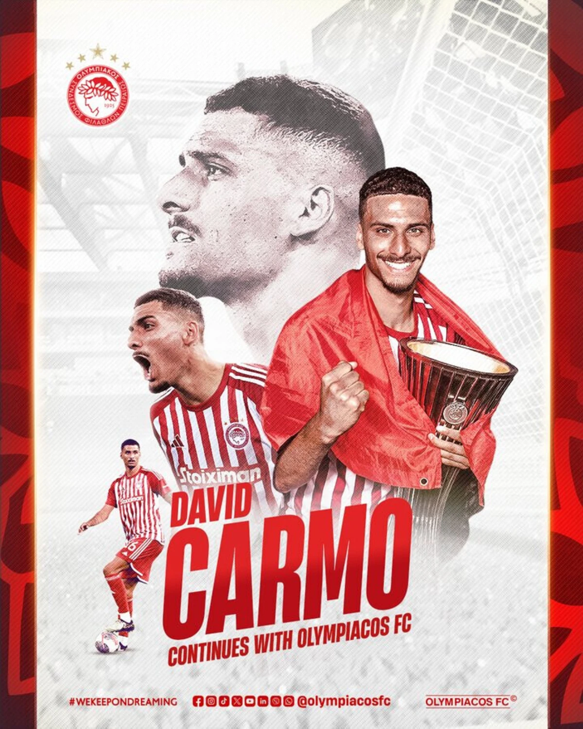 Imagem de contexto do artigo Oficial: David Carmo deixa FC Porto, "passa" pela Premier League e reforça Olympiacos. Os detalhes da transferência