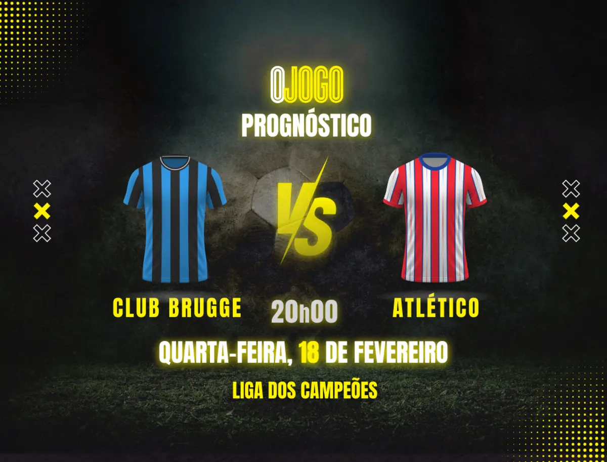 Imagem de contexto do artigo Prognóstico Club Brugge vs Atlético: Dicas - Champions League