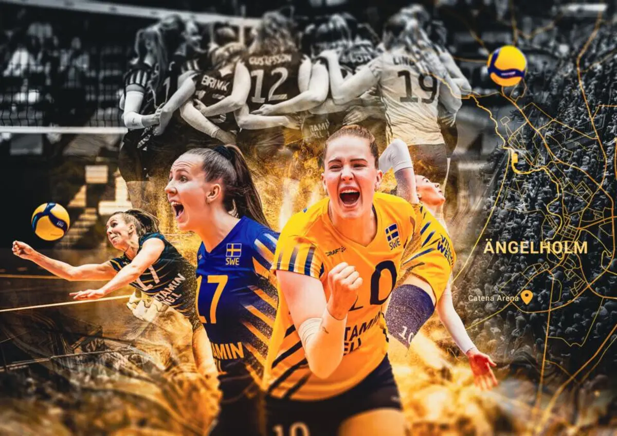 Imagem: Joakim Bengtsson. Fotos: Robert Boman, Nisse Nilsson, Justus Stegemann, CEV