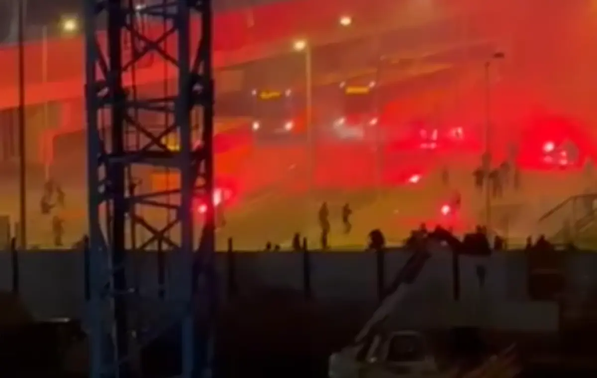 Imagem de contexto do artigo Adeptos de Sporting e Benfica em confrontos antes do dérbi de futsal em Alvalade