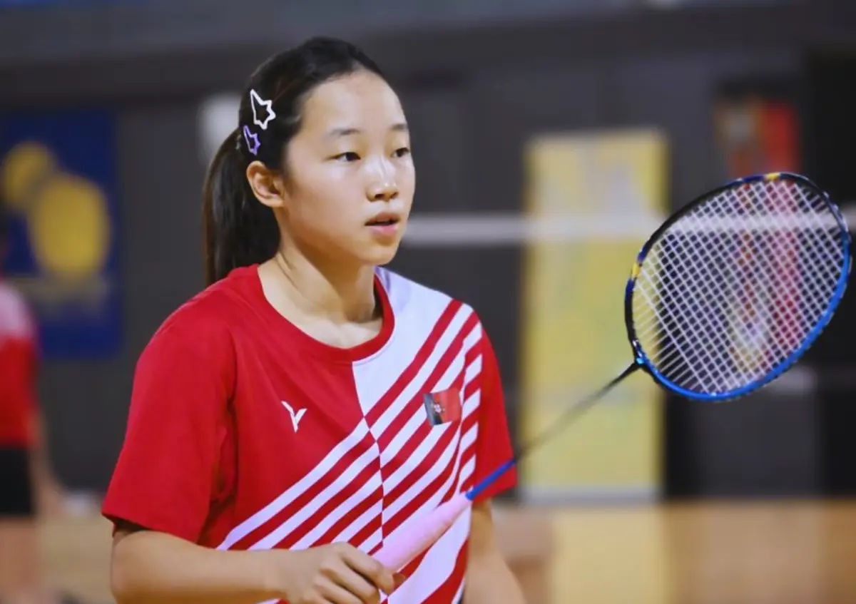 Imagem de contexto do artigo Hok In Lam nos quartos de final dos Internacionais do Gana de badminton