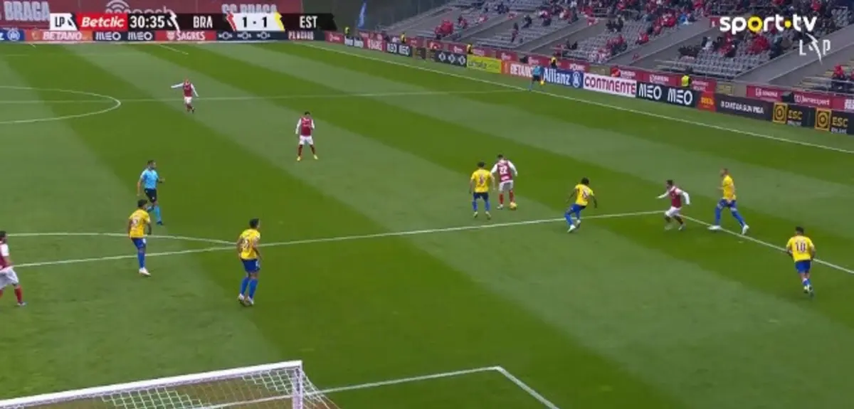 Assistência de Pizzi (créditos: Vsports)