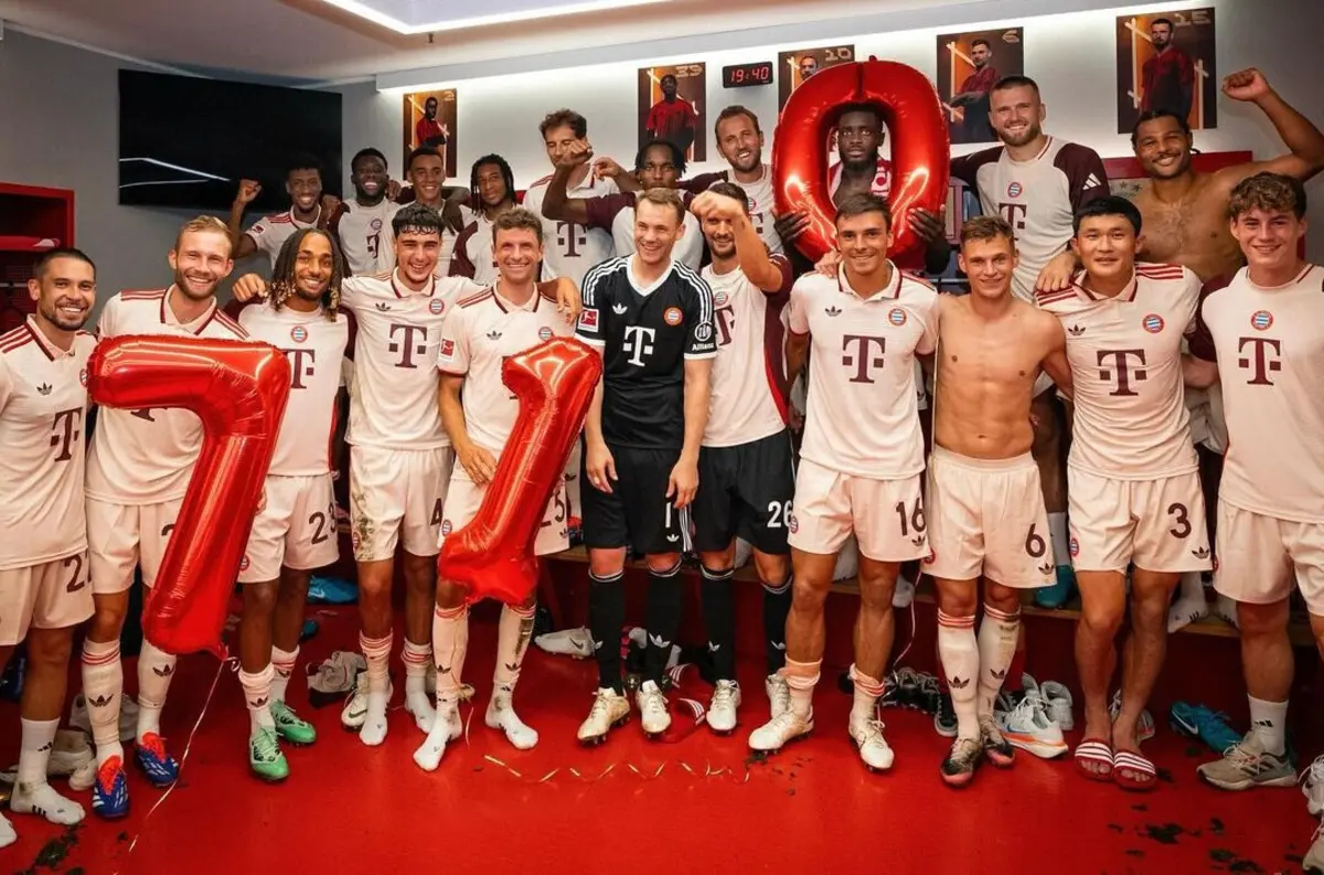 Bávaros homenageiam Muller no balneário (créditos: Bayern)