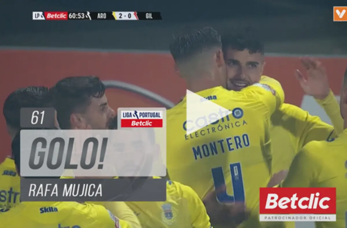 Imagem de contexto do artigo Jogo memorável para Mujica: eis o "hat-trick" frente ao Gil Vicente