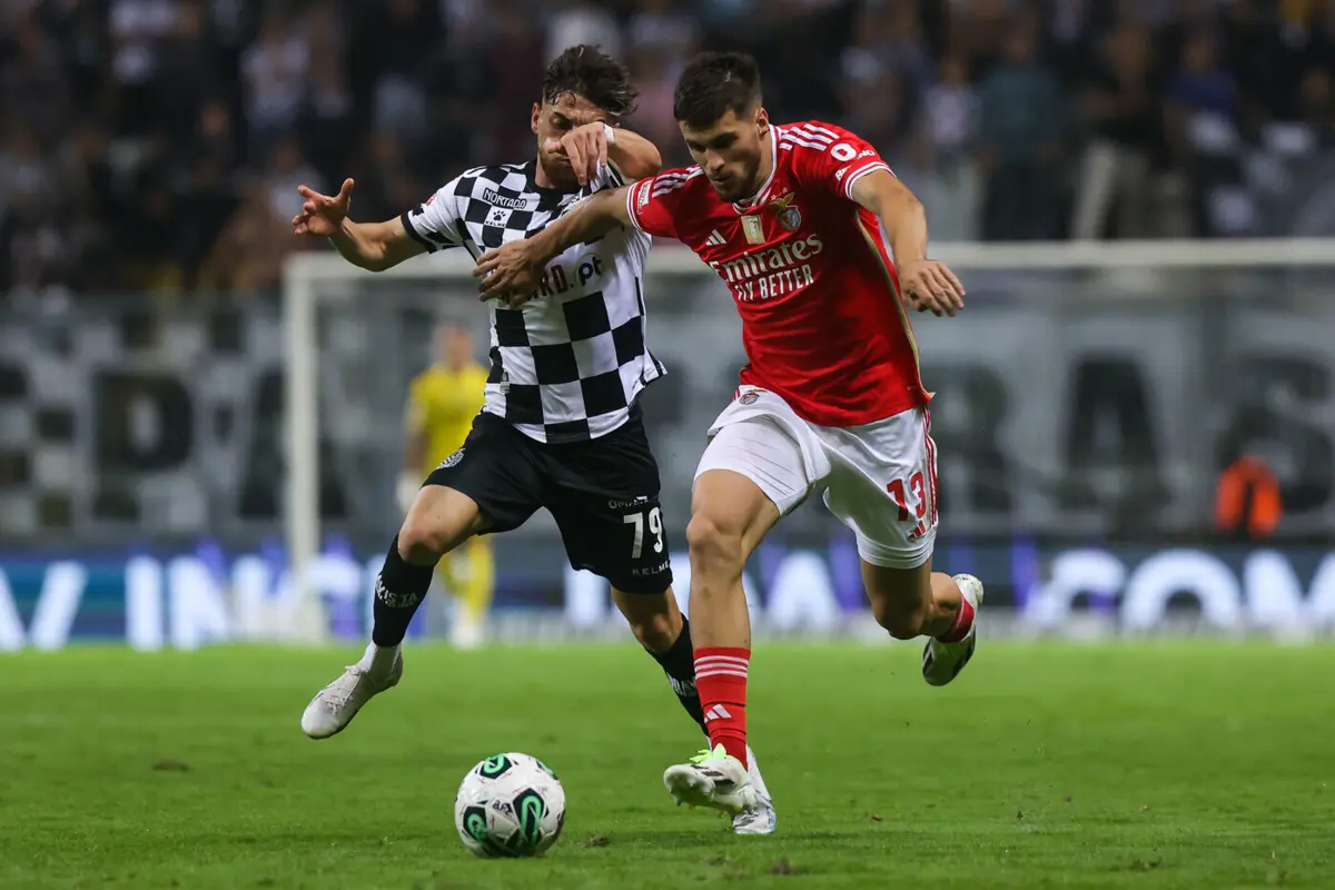 Jurásek em ação no jogo frente ao Boavista