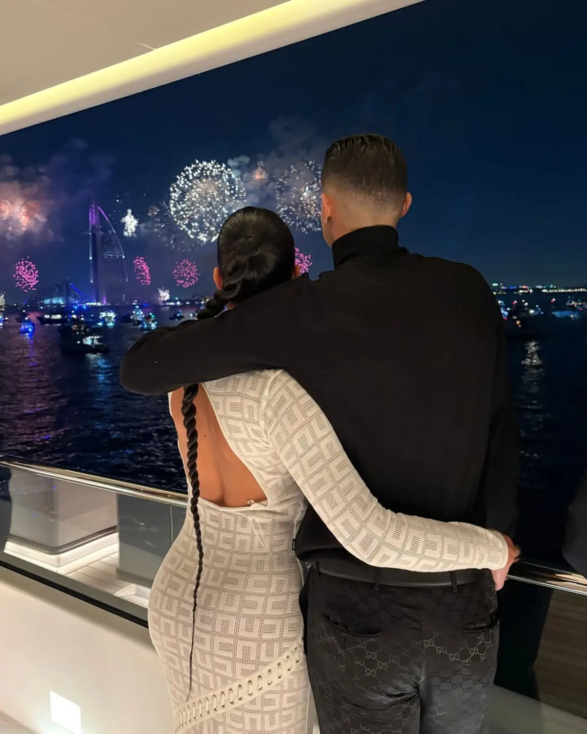Imagem de contexto do artigo Cristiano Ronaldo e Georgina Rodríguez entraram em 2025 no Dubai