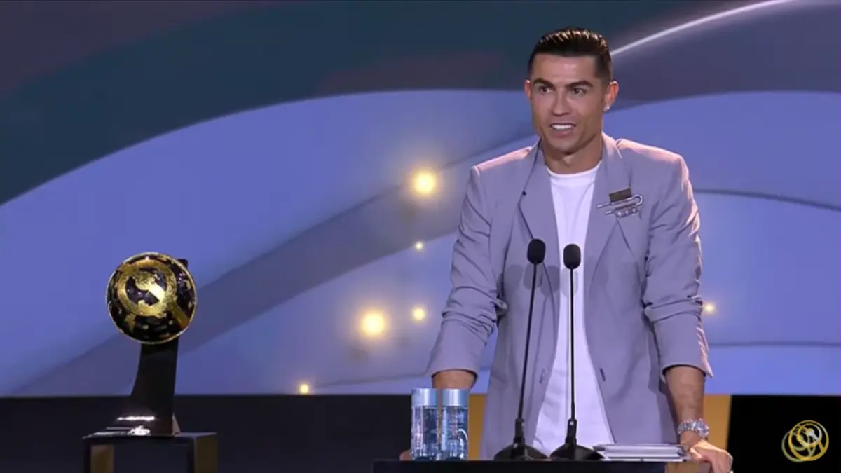 Imagem de contexto do artigo Cristiano Ronaldo: "É por isso que gosto dos Globe Soccer Awards, dão prémios honestos"