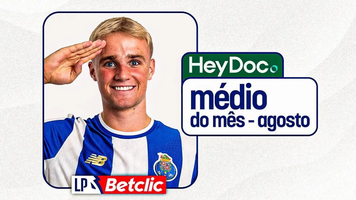 Imagem de contexto do artigo Acabado de chegar ao FC Porto, Froholdt é eleito Médio do Mês da I Liga
