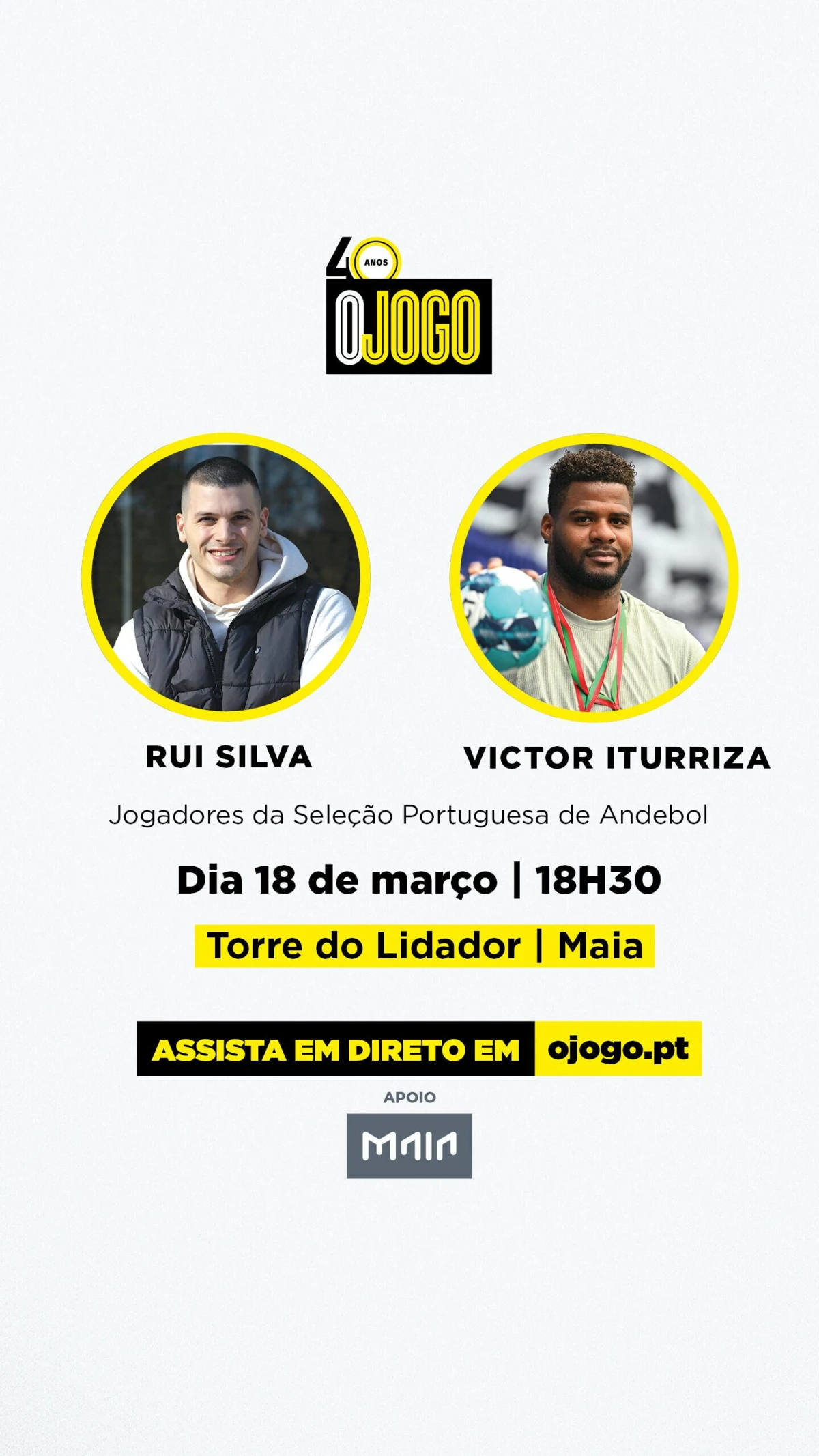 Imagem de contexto do artigo Conversas com Campeões: Rui Silva e Victor Iturriza recordam Mundial de andebol e não só