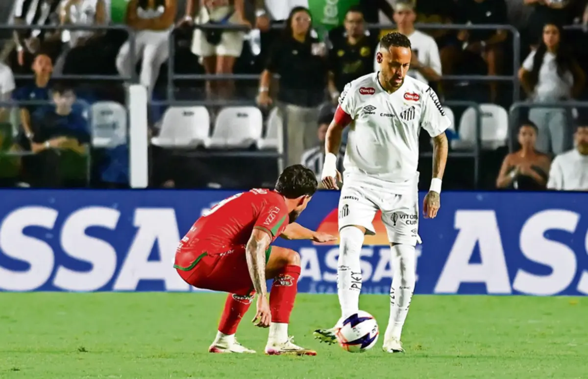 Neymar em foco na goleada do Santos