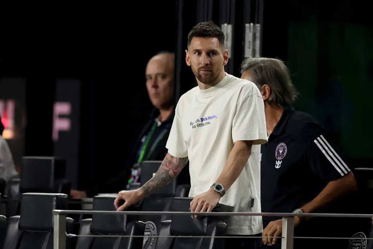 Messi, durante o jogo com o Monterrey