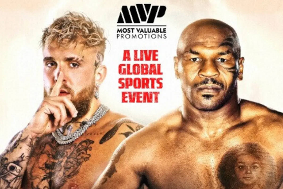 Jake Paul e Mike Tyson (créditos: X/Reprodução)