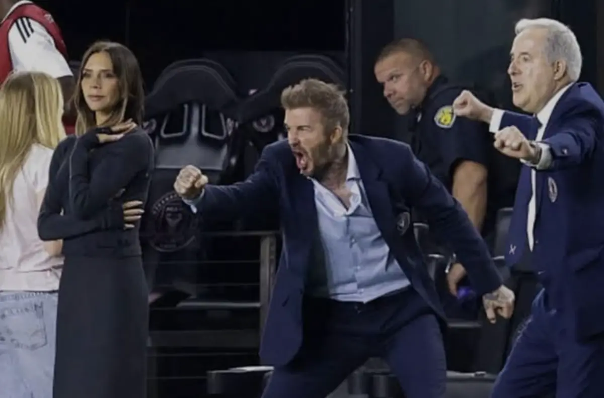 Imagem de contexto do artigo David Beckham brinca com reação de Victoria: "E dizem que não gosta de futebol…"