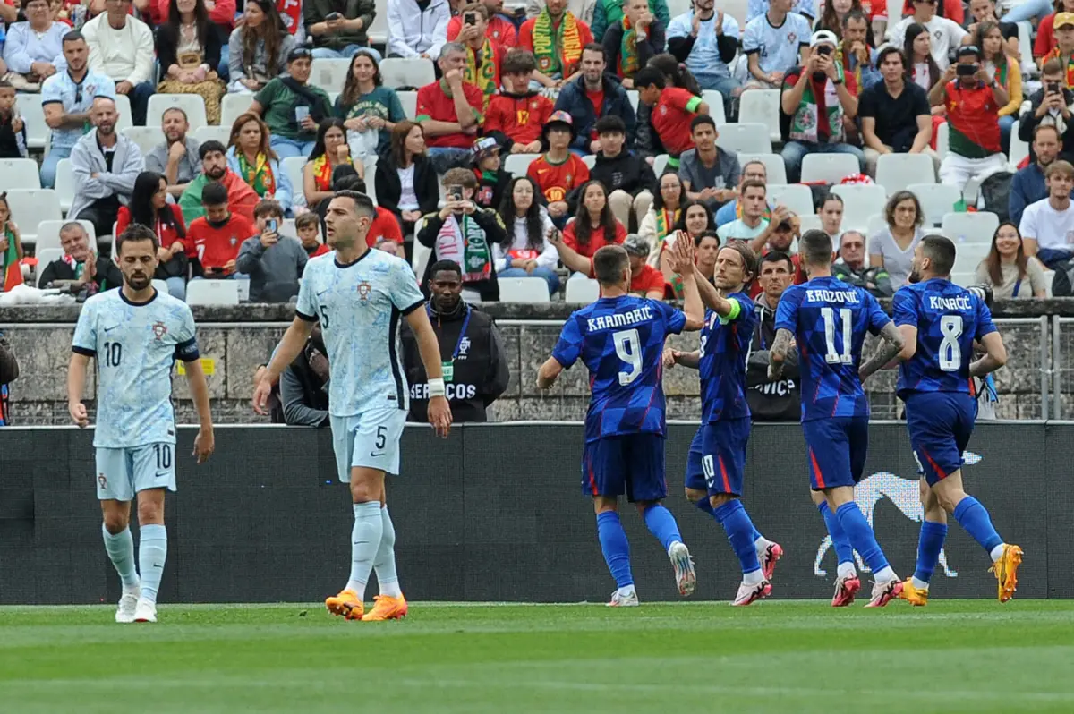 Portugal perdeu com Croácia no penúltimo jogo de preparação para o Euro'2024 (créditos: Álvaro Isidoro / Global Imagens )