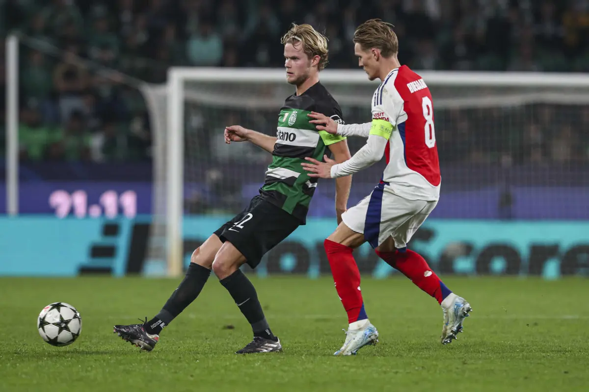 Hjulmand e Odegaard (Créditos: Pedro Rocha)