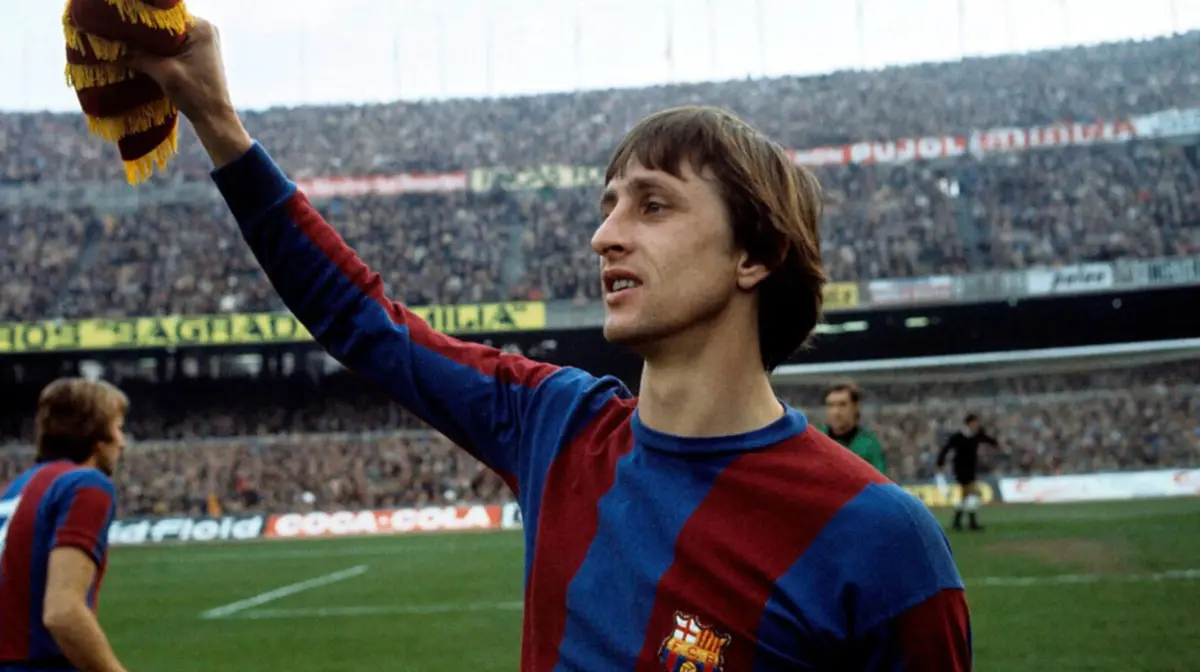 Imagem de contexto do artigo Há 50 anos, o lendário Johan Cruyff estreou-se pelo Barcelona… e logo a bisar