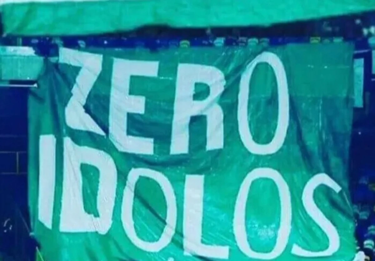 Torcida Verde reforça mensagem que exibe nas bancadas